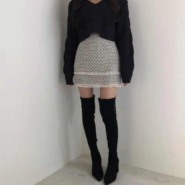【D.studio】韓版慵懶風寬鬆麻花蝙蝠袖短版長袖上衣(毛衣針織上衣女裝衣服寬鬆上衣顯瘦上衣冬裝 W259)