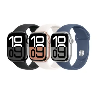 【Apple】Apple Watch S10 GPS 46mm(鋁金屬錶殼搭配運動型錶帶)