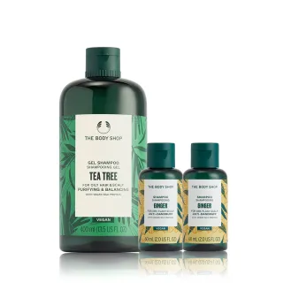 即期品【THE BODY SHOP 美體小舖】明星植萃洗髮組(400ML+60ML*2/多規格)