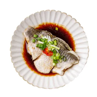 【紅杉宅料理｜肉感有飽足】清蒸鱸魚排｜附主廚醬汁10包入 200G/包(非即食 需加熱烹飪 快速料理包 鱸魚)