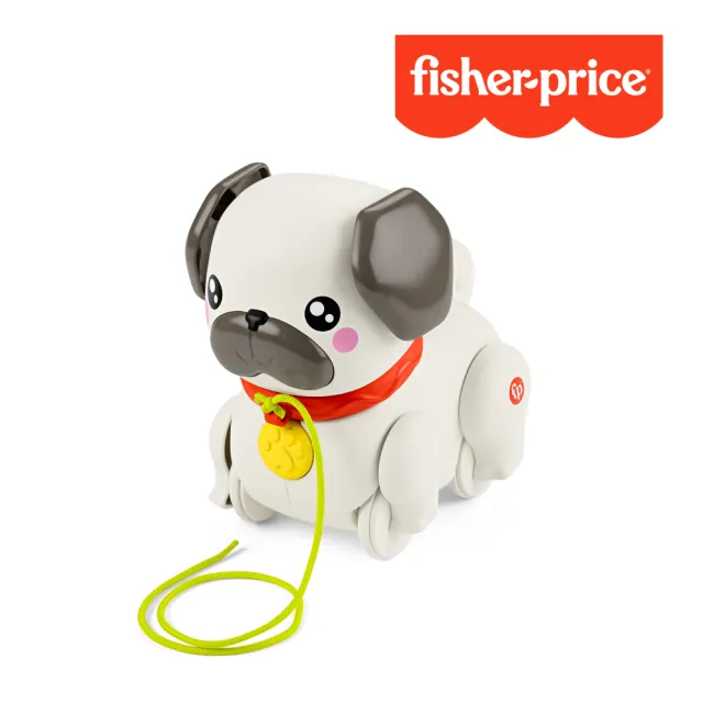 【Fisher price 費雪】拉拉八哥犬(寶寶安撫/嬰兒玩具/彌月禮/早教啟蒙/幼兒玩具)