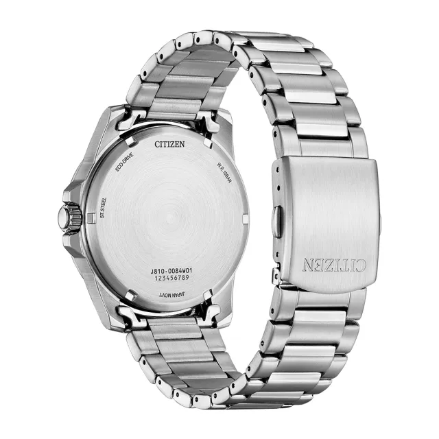 【CITIZEN 星辰】GENTS系列 水波紋時尚光動能腕錶/41.5mm(AW1810-85L)