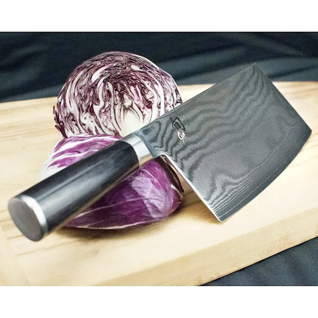 KAI 貝印】旬Shun 日本製大馬士革鋼高級中華廚房用刀18cm DM-0712(高碳