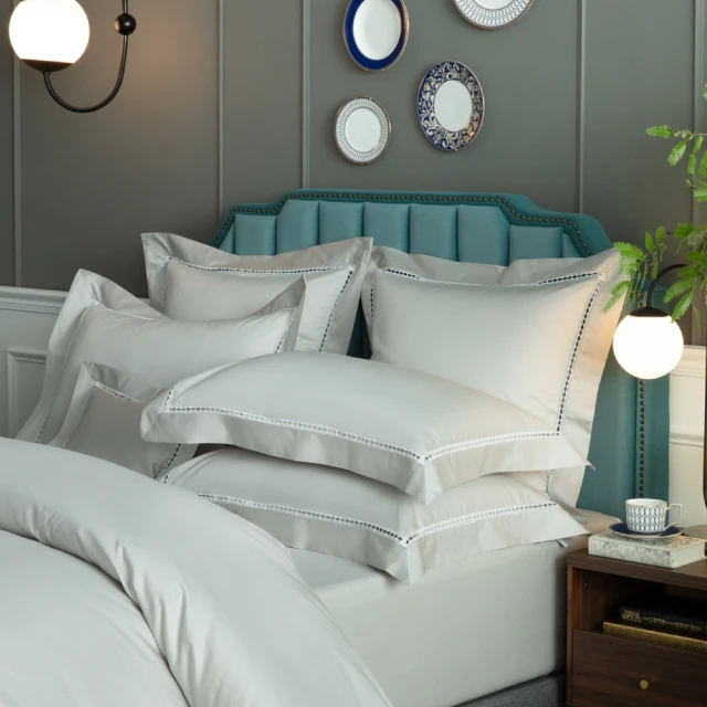 WEDGWOOD 500織長纖棉 鬆緊床包1入|文藝復興 月 WEDGWOOD 500織長纖棉 鬆緊床包1入|文藝復興 月光灰(百貨款雙人 150x186)