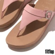 【FitFlop】LULU 可調式扣環皮革夾腳涼鞋-女(柔粉色)
