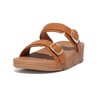 【FitFlop】LULU 可調式後袋皮革涼鞋-女(駝色)