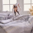 【戀家小舖】60支300織100%天絲 兩用被套-銀灰夢境(182x 212cm)