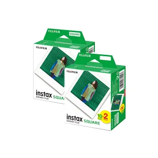 【FUJIFILM 富士】instax SQUARE 方型空白底片 20張兩入組(共40張)