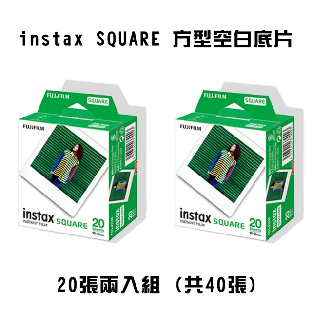 FUJIFILM 富士 instax SQUARE 方型空白底片 20張兩入組(共40張)