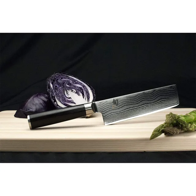 【KAI 貝印】旬 Classic 日本製大馬士革鋼高級方型料理刀 16.5cm DM-0728(菜刀 高品質 切肉 切魚 料理刀)