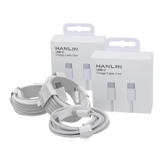 【HANLIN】TPL1M 60W 快充傳輸充電線(快充TYPE-C 安卓 蘋果 通用 1米)