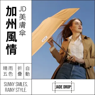 【JD】美膚傘 加州風情 無段式自動傘(多色可選)