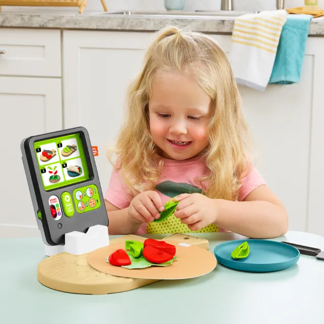 【Fisher price 費雪】趣味外送美食組(家家酒/交換禮物/兒童玩具/廚房玩具)