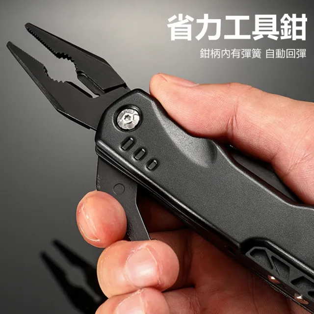 【Halo】多功能戶外折疊工具鉗 活動扳手錘子(刀/開瓶器/開罐器/鐵線剪/鉗子把手/起釘器/批頭)