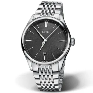 【ORIS 豪利時】Artelier系列 日期顯示機械腕錶 聖誕節 禮物 送禮(0173377214053-0782179)