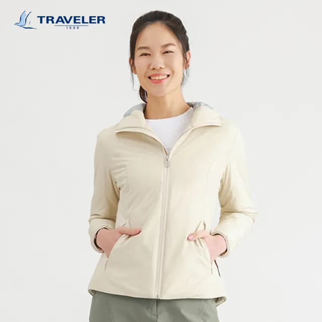 【TRAVELER 旅行者】女款Windstopper防風撥水Primaloft鋪棉保暖外套｜242TR217(防風/撥水/保暖/外套)