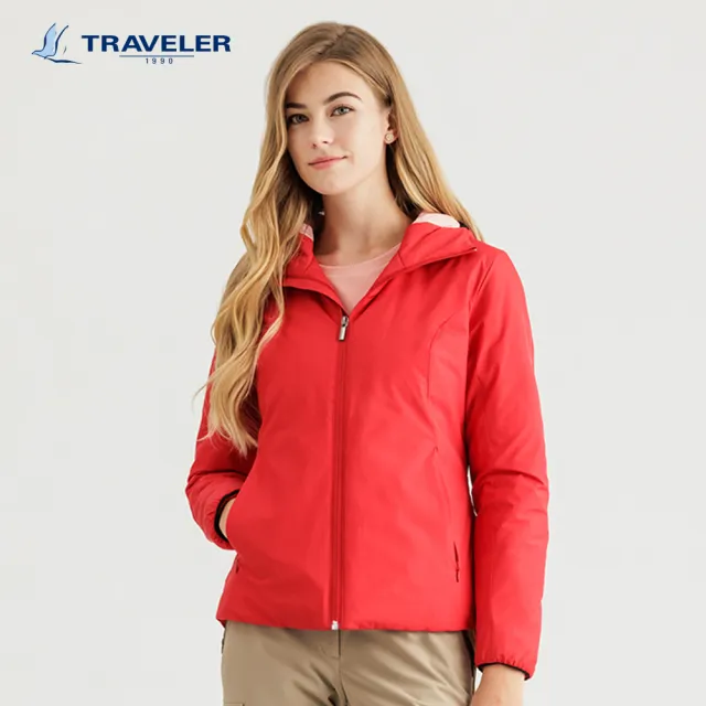 【TRAVELER 旅行者】女款Windstopper防風撥水Primaloft鋪棉保暖外套|242TR217(防風/撥水/保暖/外套)