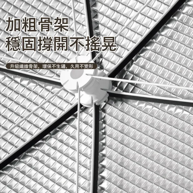 【Klova】鋁箔加厚保溫菜罩 傘式折疊設計(防塵防蟲/大尺寸食物罩/可掛式收納) 廚房必備神器