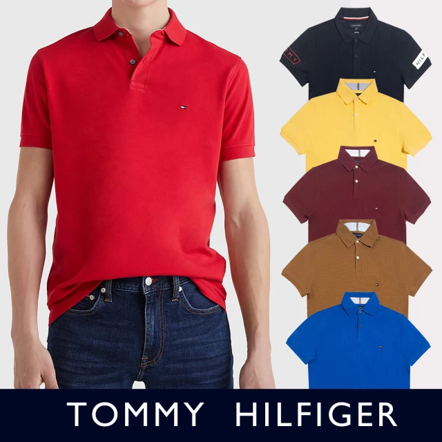 Tommy Hilfiger TOMMY 經典刺繡Logo短袖POLO衫 上衣-多色組合(/平輸品/春夏舒適/)