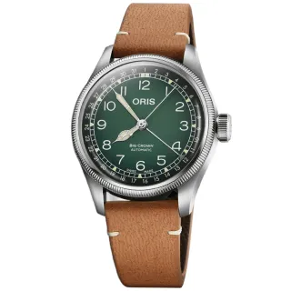 【ORIS 豪利時】Cervo Volante 聯名機械腕錶 聖誕節 禮物 送禮(0175477794067-Set)