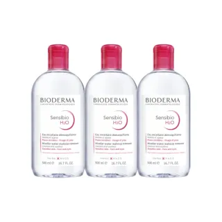 【BIODERMA 貝膚黛瑪】舒敏高效潔膚液500ml 3入組(卸妝)