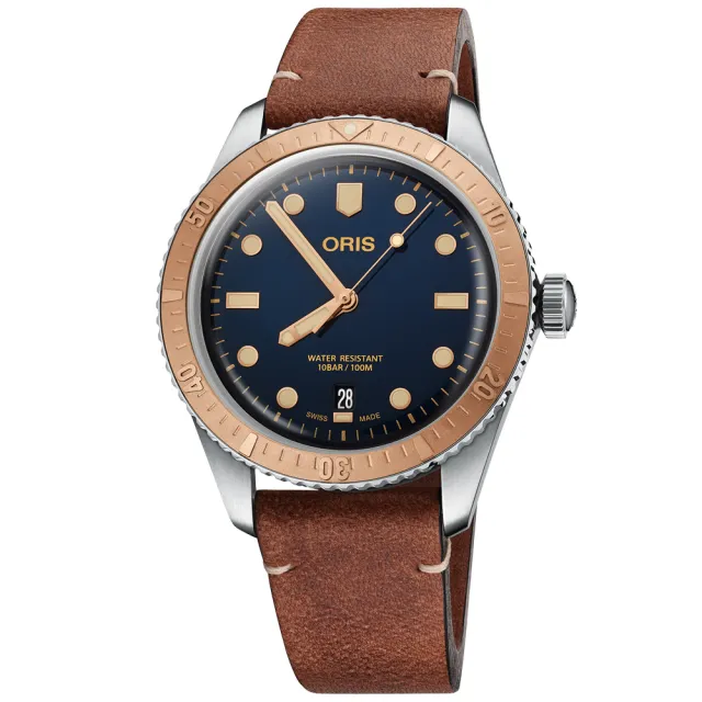 【ORIS 豪利時】1965復刻 潛水機械腕錶 七夕 情人節 送禮 (0173377074355-0752045)