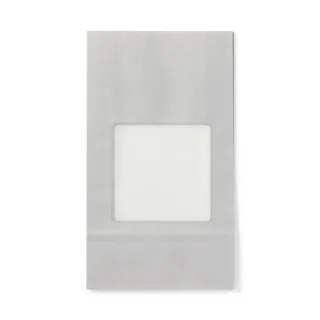 【MUJI 無印良品】期間限定/附窗禮品寬底紙袋.小/正方形
