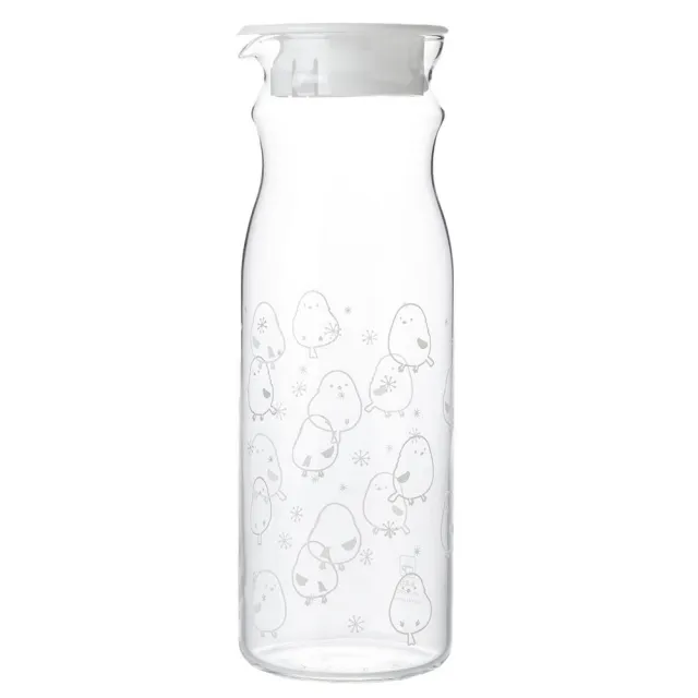 【NITORI 宜得利家居】DECO HOME商品 耐熱玻璃水壺 長尾山雀 SIMAENAGA 1.2L c-DY01(耐熱玻璃)