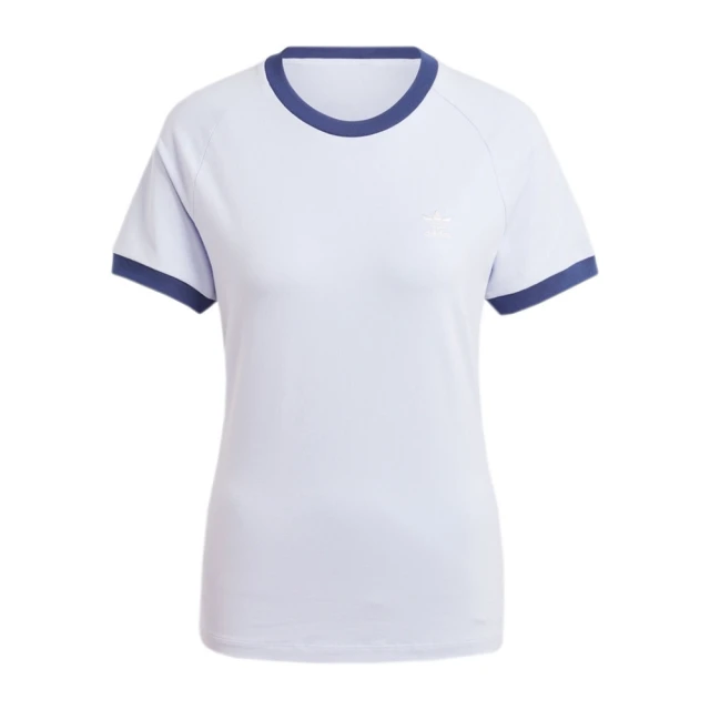 adidas 愛迪達 VRCT TEE 女 短袖 上衣 修身 運動 復古 三葉草 休閒 棉質 舒適 藍紫(IX1916)