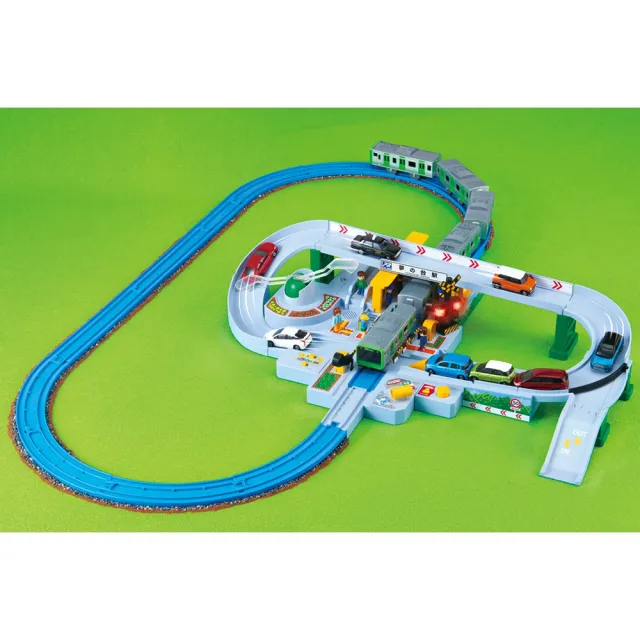 【TAKARA TOMY】PLARAIL 鐵道王國 多美火車平交道迴轉車道組