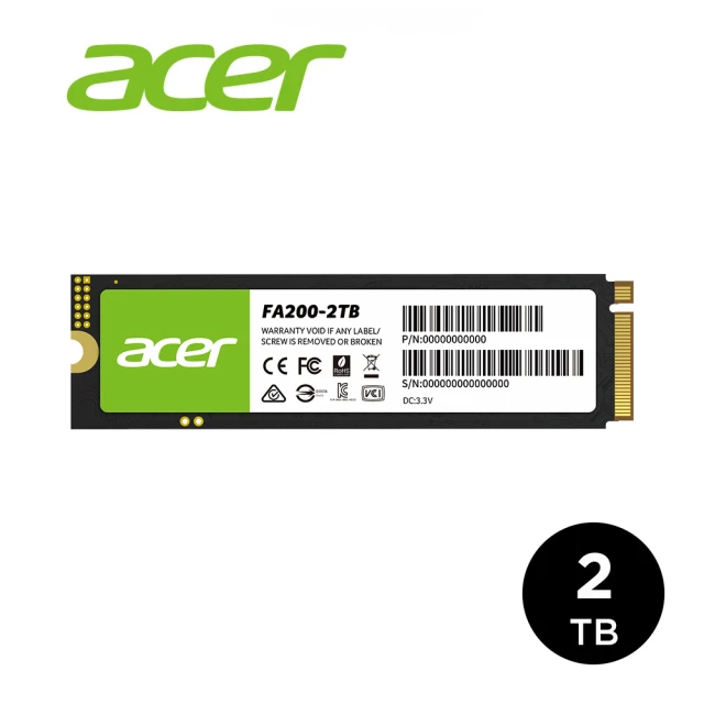 Acer 宏碁 Acer FA200 PCIe Gen4 M.2 QLC 2TB