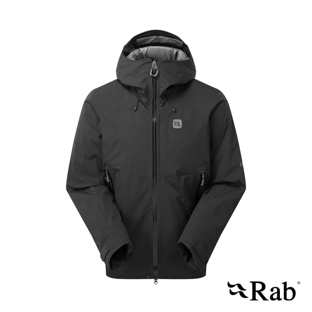 RAB Khroma Diffract Jacket 滑雪防風雨化纖連帽外套 男款 黑色 #QIP37