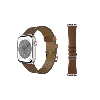 【SwitchEasy 魚骨牌】Apple Watch Classic 真皮錶帶(支援最新S10)