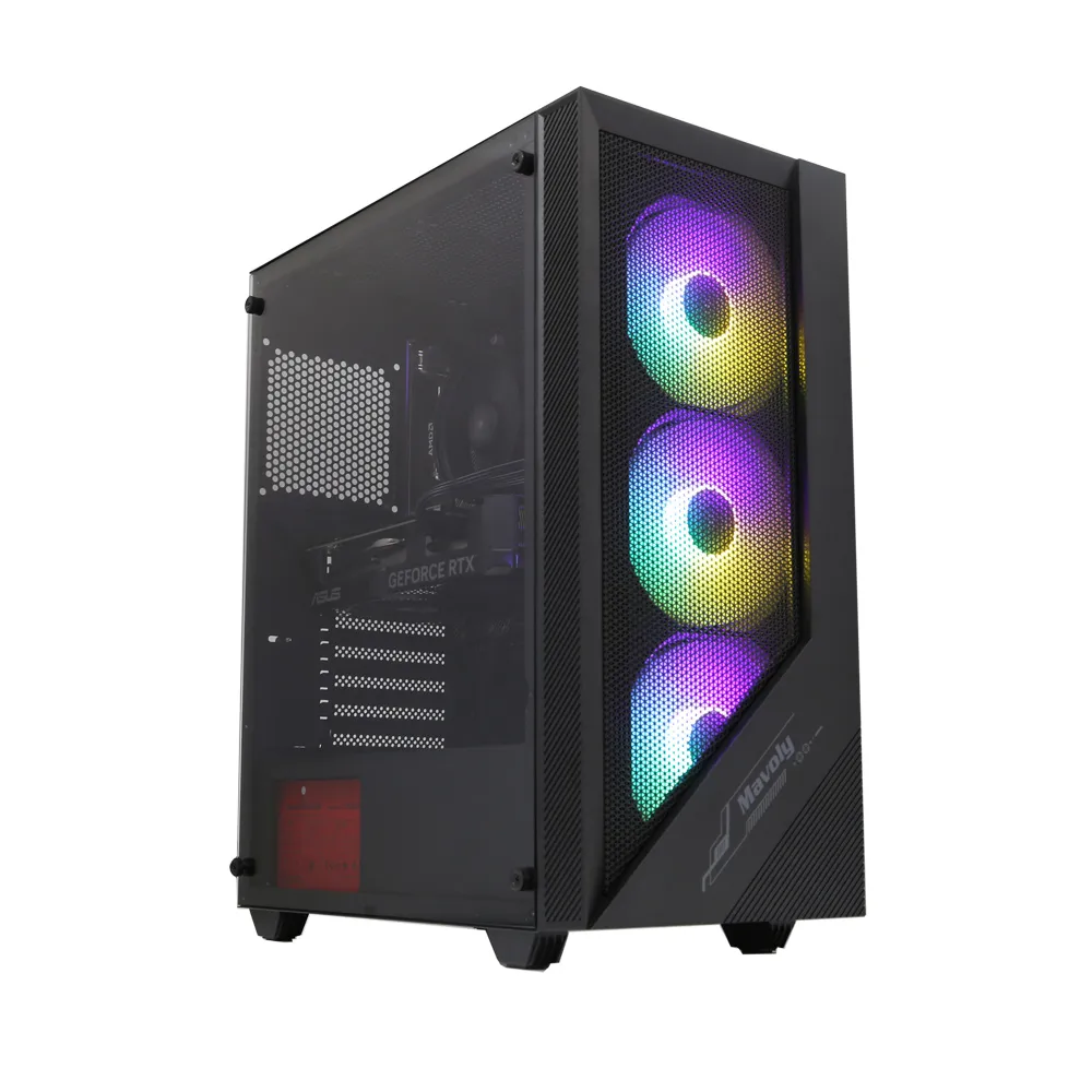 【華碩平台】R5四核RTX 4060 Win11{刀鋒戰士W}電競機(R5_3400G/A520/16G/512G)