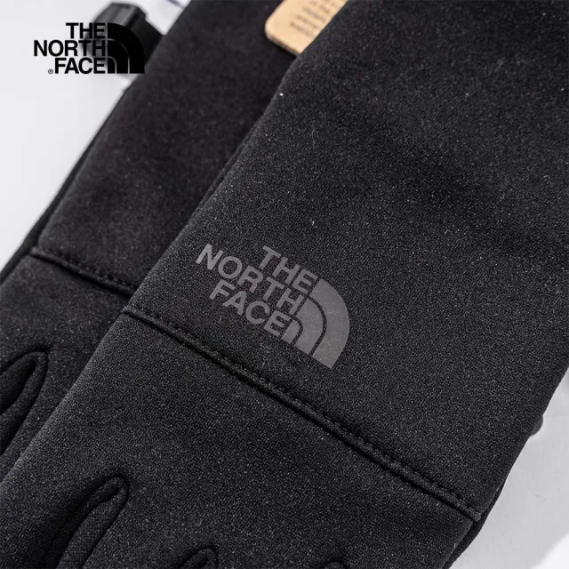 【The North Face 官方旗艦】北面女款黑色可觸控手套｜4SHBJK3