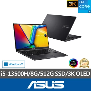 ASUS 筆電包/滑鼠組★15.6吋i5輕薄筆電(Vivobook X1505VA/i5-13500H/8G/512G SSD/W11/OLED/3K)