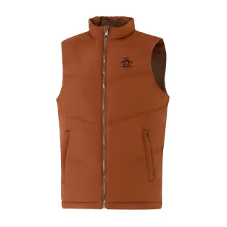 【Munsingwear】企鵝牌 男款咖啡色雙面時尚立領羽絨背心 MGUL6504