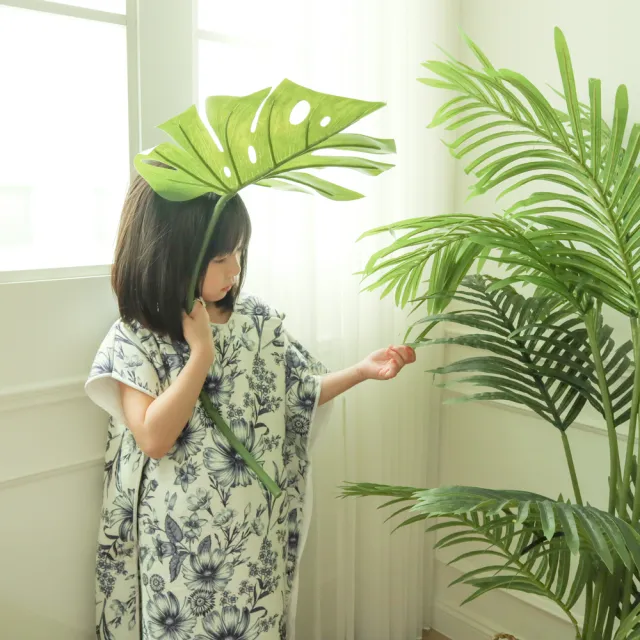 【SAVAMUNT】MIT瞬吸親膚印花兒童連帽浴巾浴袍