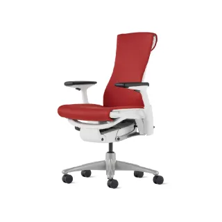 【Herman Miller】Embody 全功能 - 白框紅布｜中厚布款｜世代家具｜原廠授權代理商(人體工學椅/電腦椅)