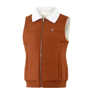 【Munsingwear】企鵝牌 女款咖啡色小羊絨時尚雙面羽絨背心 MLUL6502