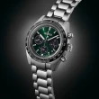 【SEIKO 精工】PROSPEX SPEEDTIMER 綠熊貓三眼太陽能計時錶-39mm雙11限定(V192-0AF0G SSC933P1)