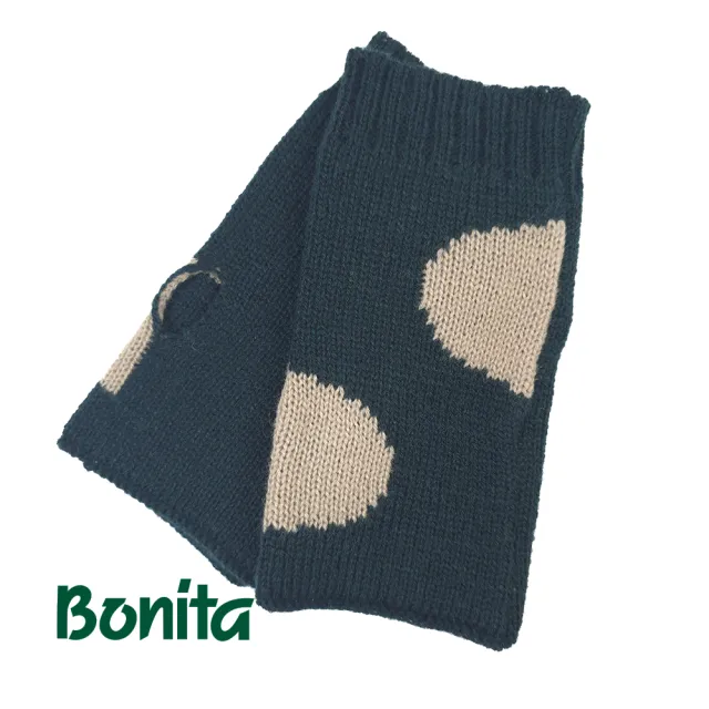 【Bonita 葆倪】大圓點無指毛線手套-962-4520(日本進口手套)