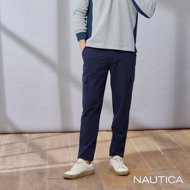 NAUTICA 男裝 休閒多口袋長褲(藍色)