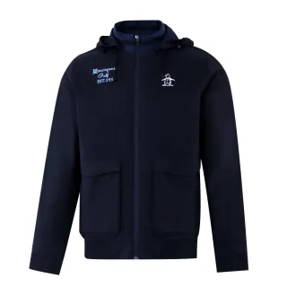 【Munsingwear】企鵝牌 男款深藍色立領可拆帽鋪棉外套 MGUL6604