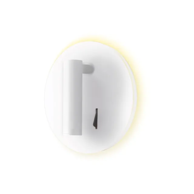 【DanceLight 舞光】LED 8W 8瓦 圓虹床頭壁燈 室內壁燈 床頭燈 小夜燈 貴族黑 時尚白(黃光)