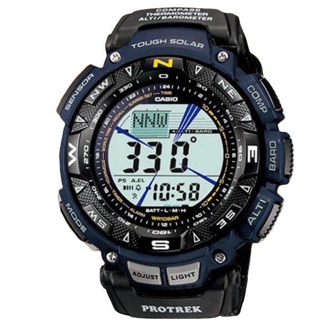 CASIO 卡西歐 PROTREK 太陽能 多功能登山腕錶 雙12 特惠(PRG-240B-2)