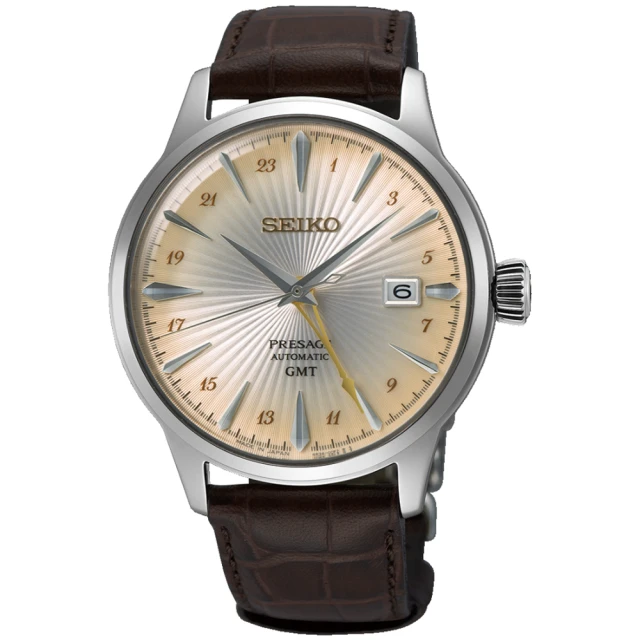 SEIKO 精工 PRESAGE 調酒師 GMT動力儲存機械錶/40.5mm雙11限定(4R34-00J0J SSK041J1)