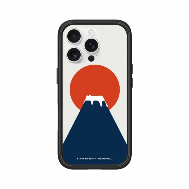 RHINOSHIELD 犀牛盾 iPhone 16系列 Mod NX MagSafe兼容 手機殼/富士山(I Love Doodle)