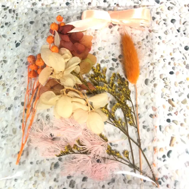 【A-ONE 匯旺】浮游花DIY材料包 綜合乾燥花 麥穗 緞帶 米花 天然乾燥花 手腕花 拍照道具 浮游花 H24