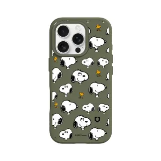 【RHINOSHIELD 犀牛盾】iPhone 16系列 SolidSuit MagSafe兼容 磁吸手機殼/Sticker-Snoopy&胡士托(史努比)